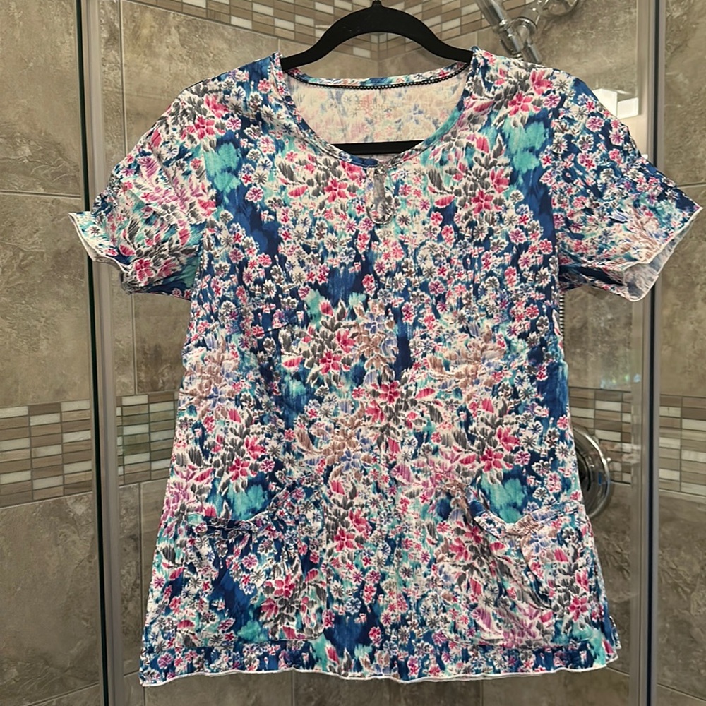 Health Pro nursing scrub top -size small (generous)